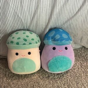 Mushroom Squishmallow Duo